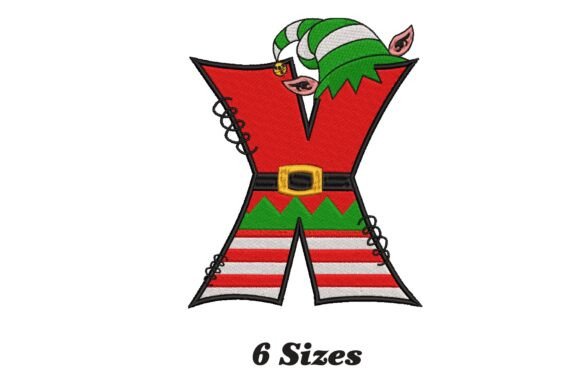Elf Letter X Christmas