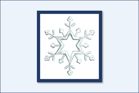 Snowflake Star-B Embroidery Design